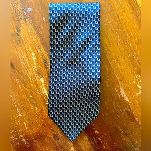 Men’s Neck Tie | Blue Pattern | Neo by Bill Blass